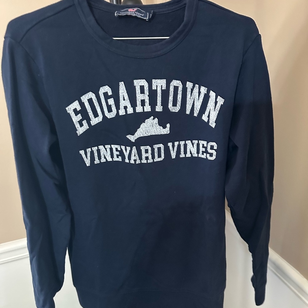 Vineyard Vines Edgartown Crewneck in Navy size small